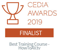 Cedia Awards 2019 Best Training Course HowToAV.tv finalist