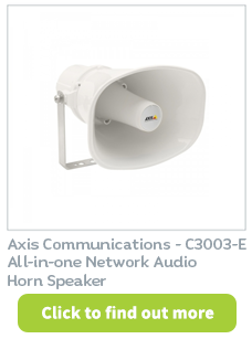 All-in-one Network Audio Horn Speaker - white available at CIE Group