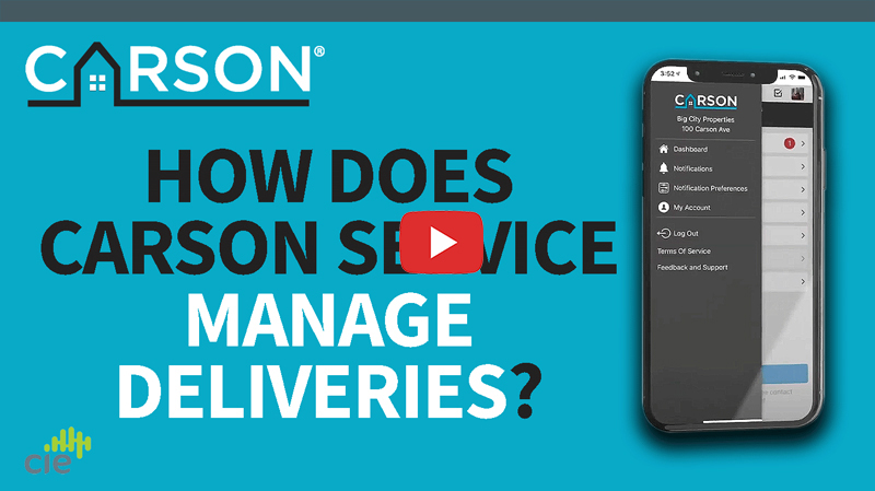 how does carson remote doorman manage deliveries?