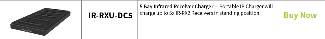 Contacta IR-RXU-DC5 5 Bay Infrared Receiver Charger