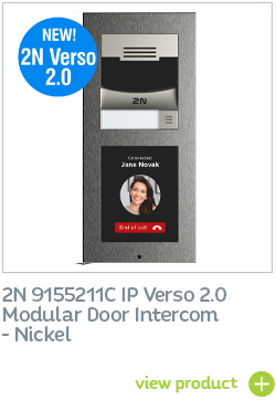 2N 9155211C IP Verso 2.0 modular intercom - Nickel
