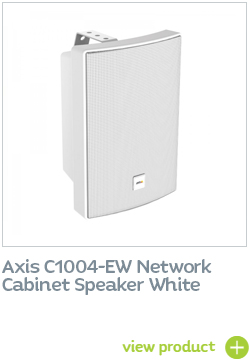 axis white cabinet speaker