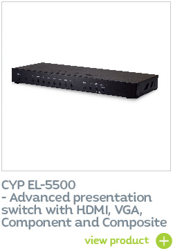 CYP EL-5500 Advanced presentation switch with HDMI, VGA, Component and Composite