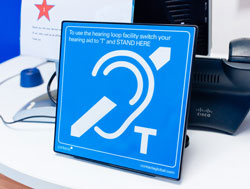 hearing induction loops signage