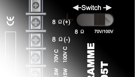 Programme105TW low impedance mode switch