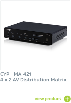 CYP - MA-421 4 x 2 AV Distribution Matrix